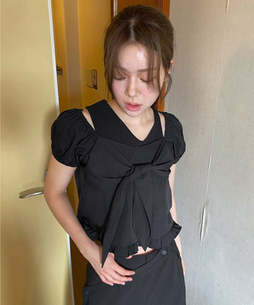 FLOATING RIBBON BLOUSE